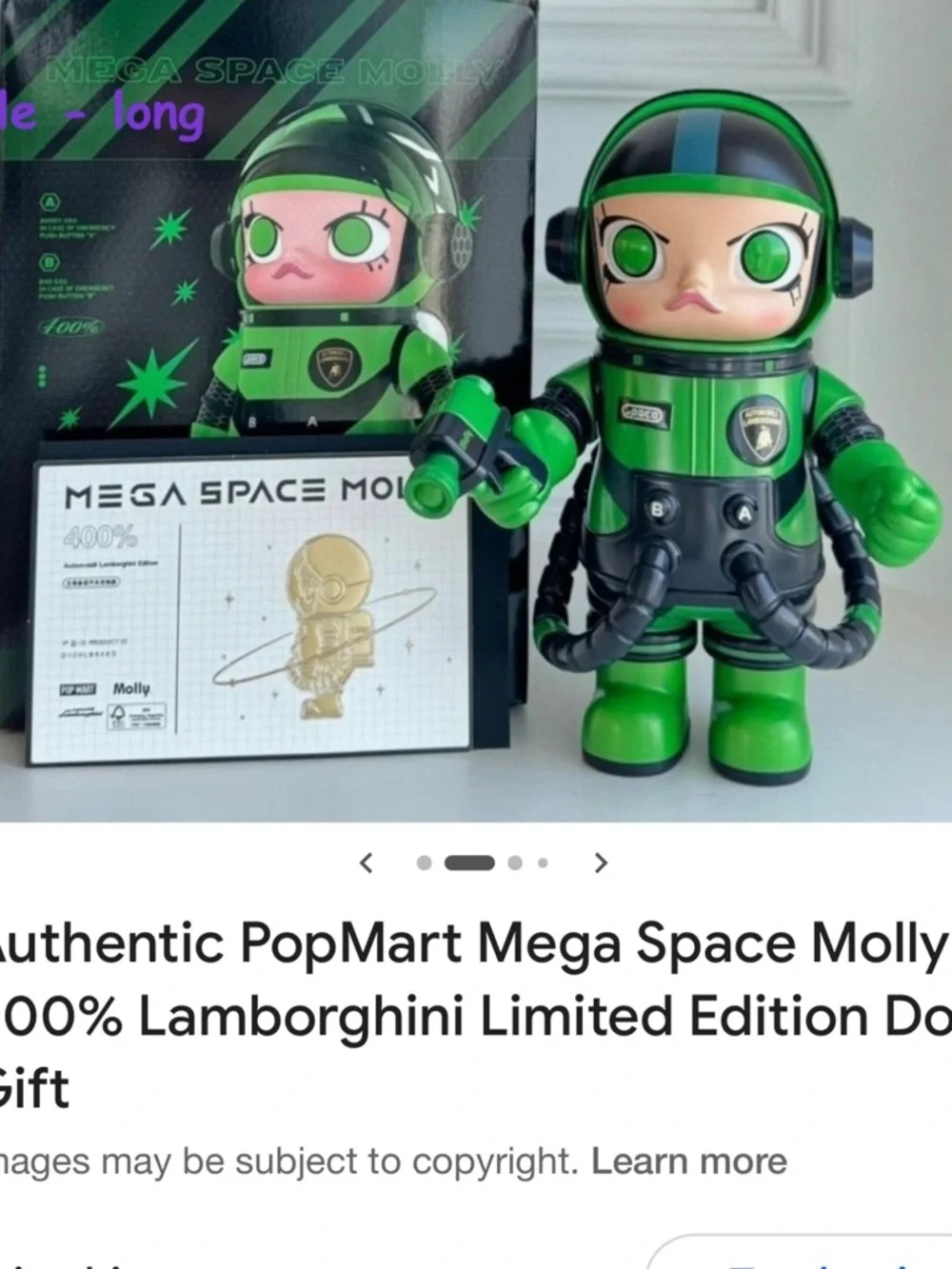 Limited Edition Lamborghini Mega Space Molly Green Astronaut. Gorgeous!!!! - Picture 1 of 4